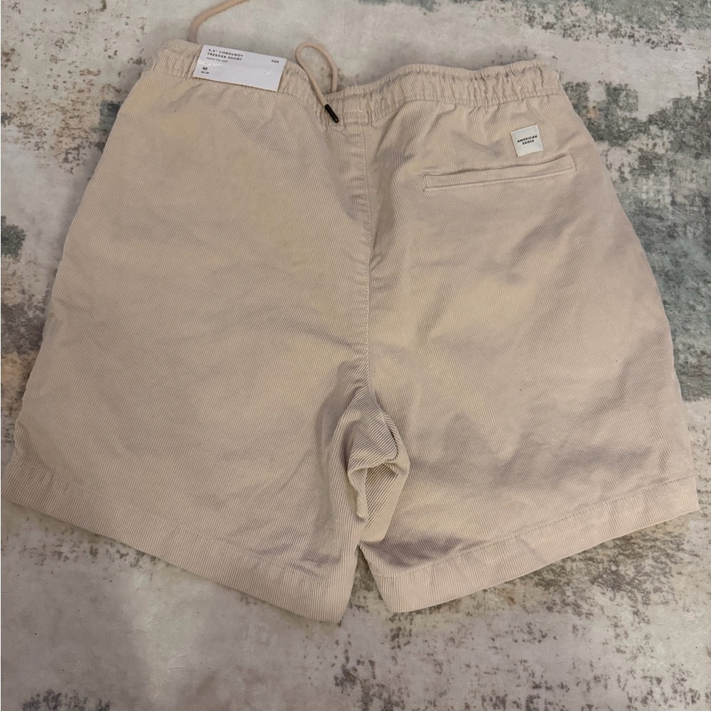 American Eagle Outfitters Light Beige Corduroy Shorts NWT - Picture 2 of 2